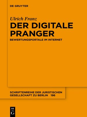 cover image of Der digitale Pranger